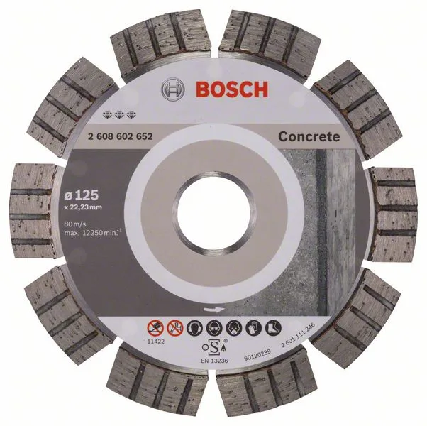Diamantový dělicí kotouč Best for Concrete 125 x 22,23 x 2,2 x 12 mm Diamantový dělicí kotouč Best for Concrete 125 x 22,23 x 2,2 x 12 mm