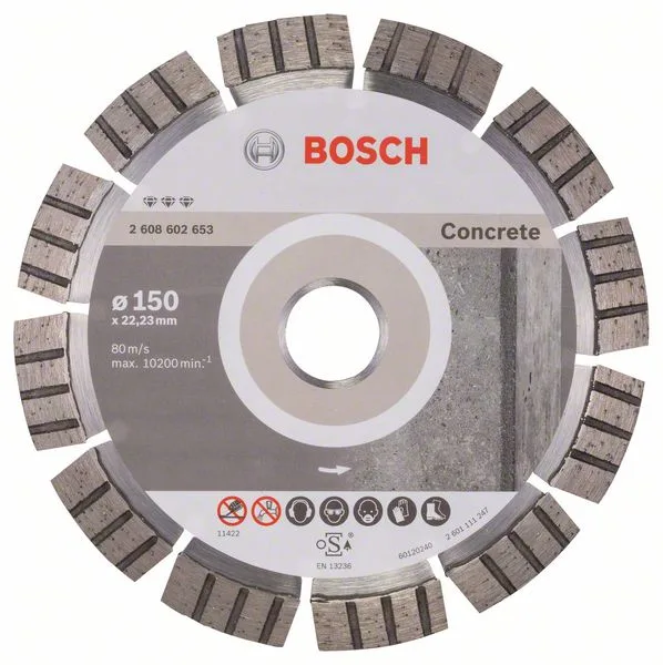 Diamantový dělicí kotouč Best for Concrete 150 x 22,23 x 2,4 x 12 mm Diamantový dělicí kotouč Best for Concrete 150 x 22,23 x 2,4 x 12 mm