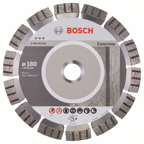Diamantový dělicí kotouč Best for Concrete 180 x 22,23 x 2,4 x 12 mm Diamantový dělicí kotouč Best for Concrete 180 x 22,23 x 2,4 x 12 mm
