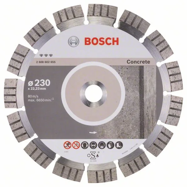 Diamantový dělicí kotouč Best for Concrete 230 x 22,23 x 2,4 x 15 mm Diamantový dělicí kotouč Best for Concrete 230 x 22,23 x 2,4 x 15 mm