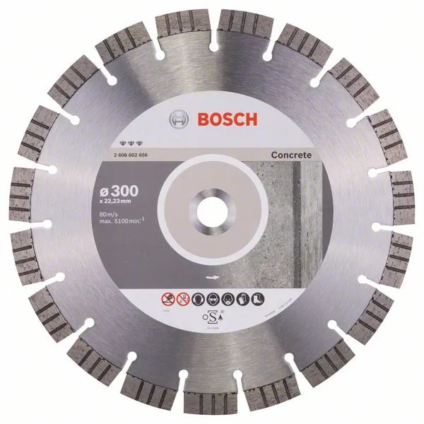 Diamantový dělicí kotouč Best for Concrete 300 x 22,23 x 2,8 x 15 mm Diamantový dělicí kotouč Best for Concrete 300 x 22,23 x 2,8 x 15 mm