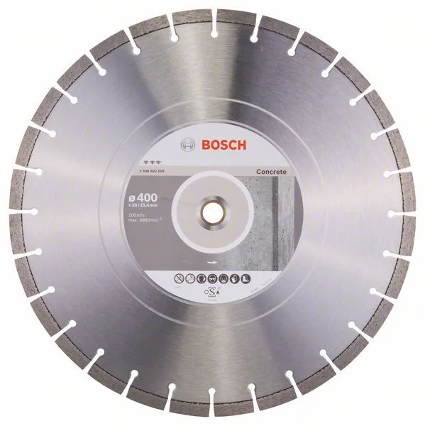 Diamantový dělicí kotouč Best for Concrete - 400 x 20,00+25,40 x 3,2 x 12 mm