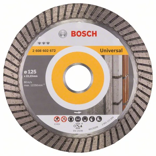 Diamantový dělicí kotouč Best for Universal Turbo 125 x 22,23 x 2,2 x 12 mm