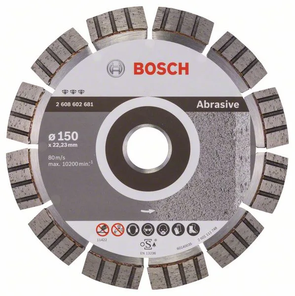 Diamantový dělicí kotouč Best for Abrasive 150 x 22,23 x 2,4 x 12 mm Diamantový dělicí kotouč Best for Abrasive 150 x 22,23 x 2,4 x 12 mm
