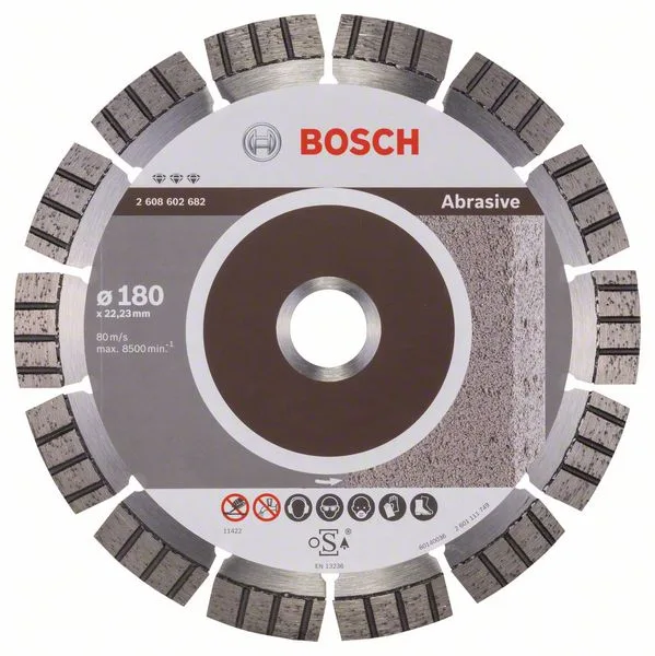 Diamantový dělicí kotouč Best for Abrasive 180 x 22,23 x 2,4 x 12 mm Diamantový dělicí kotouč Best for Abrasive 180 x 22,23 x 2,4 x 12 mm