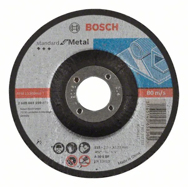 Dělicí kotouč profilovaný Standard for Metal A 30 S BF, 115 mm, 22,23 mm, 2,5 mm Dělicí kotouč profilovaný Standard for Metal A 30 S BF, 115 mm, 22,23 mm, 2,5 mm