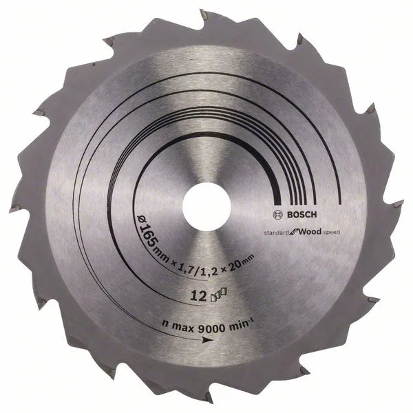 Pilový kotouč Speedline Wood 165 x 20/16 x 1,7 mm, 12 Pilový kotouč Speedline Wood 165 x 20/16 x 1,7 mm, 12