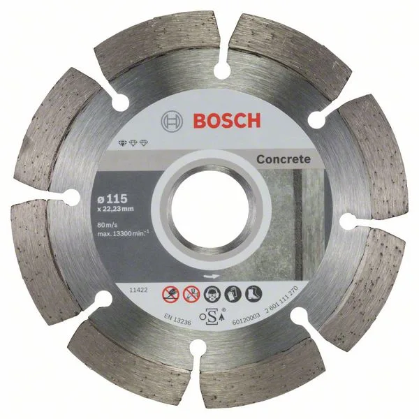 Diamantový dělicí kotouč Standard for Concrete 115 x 22,23 x 1,6 x 10 mm