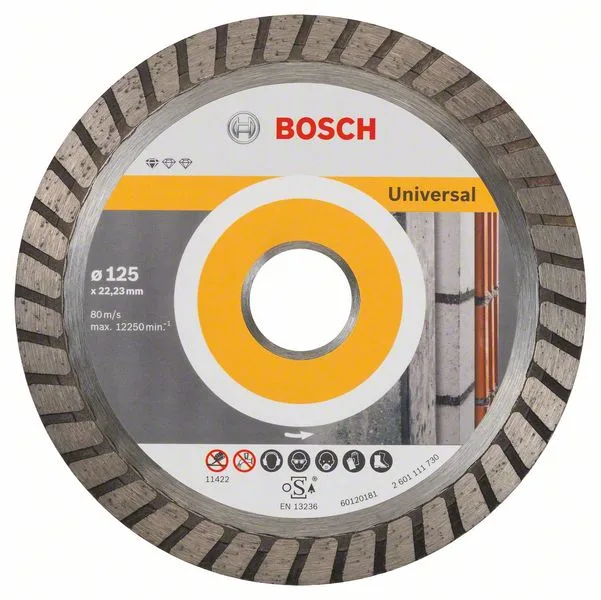 Diamantový dělicí kotouč Standard for Universal Turbo 125 x 22,23 x 2 x 10 mm
