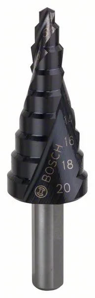 Stupňovitý vrták HSS-AlTiN 4 - 20 mm, 8,0 mm, 70,5 mm Stupňovitý vrták HSS-AlTiN 4 - 20 mm, 8,0 mm, 70,5 mm