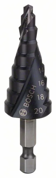 Stupňovitý vrták HSS-AlTiN 4 - 20 mm, 70,5 mm Stupňovitý vrták HSS-AlTiN 4 - 20 mm, 70,5 mm