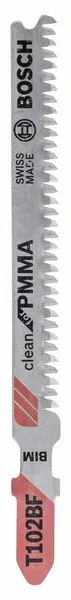 Pilový plátek do kmitací pilky T 102 BF Clean for PMMA