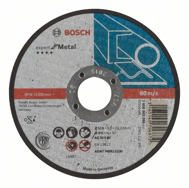 Dělicí kotouč rovný Expert for Metal AS 30 S BF, 115 mm, 3,0 mm Dělicí kotouč rovný Expert for Metal AS 30 S BF, 115 mm, 3,0 mm