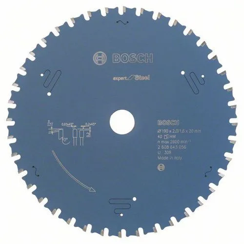 pil. kotouč na kov Expert for Steel 190x20x2,0/1,6mm, 40z