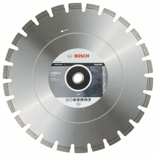 Diamantový dělicí kotouč Best for Asphalt - 450 x 20/25,40 x 3,6 x 12 mm
