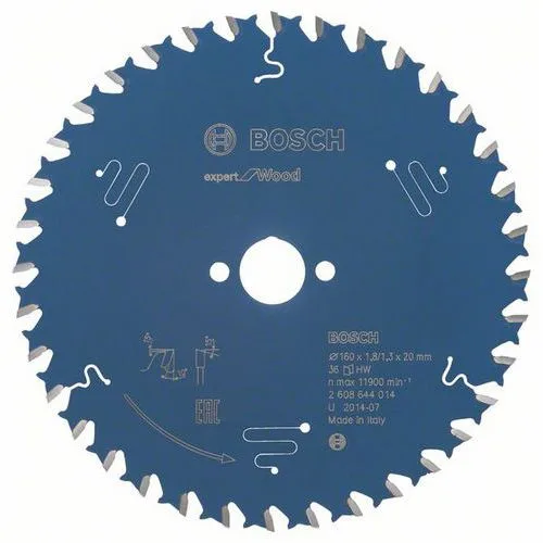 Pilový kotouč EXPERT Wood, 160 × 1,8/1,2 × 20 mm, T36 (původní kat. č. 2.608.644.014) Pilový kotouč EXPERT Wood, 160 × 1,8/1,2 × 20 mm, T36 (původní kat. č. 2.608.644.014)