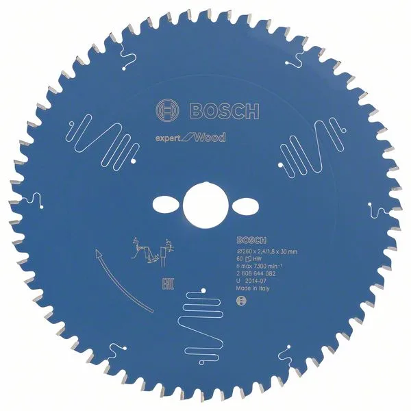 Pilový kotouč EXPERT Wood, 260 × 2,5/1,8 × 30 mm, T60 (původní kat. č. 2.608.644.082) Pilový kotouč EXPERT Wood, 260 × 2,5/1,8 × 30 mm, T60 (původní kat. č. 2.608.644.082)