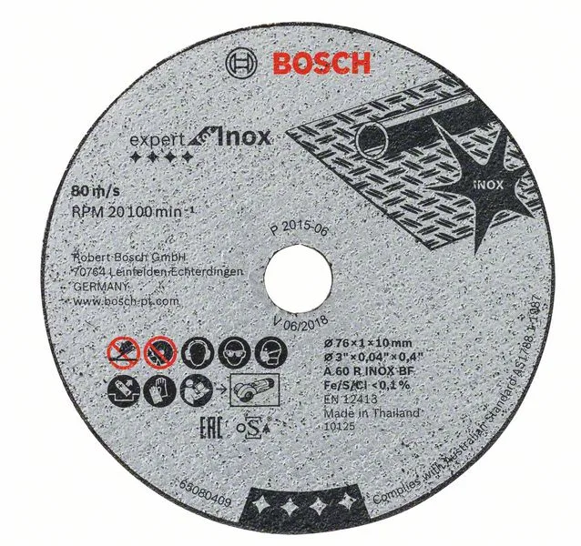 Rozbrušovací kotouč Expert for Inox A 60 R INOX BF; 76 mm; 1 mm; 10 mm Rozbrušovací kotouč Expert for Inox A 60 R INOX BF; 76 mm; 1 mm; 10 mm