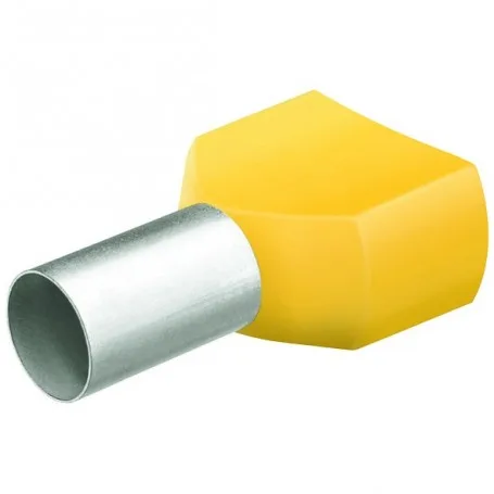 Dvojité dutinky s izol,2x6.0 žlutá/50ks Dvojité dutinky s izol,2x6.0 žlutá/50ks