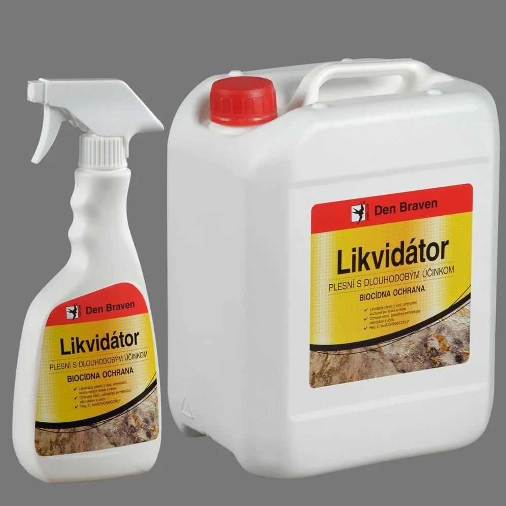 kanystr - Likvidátor plísní s dlouhodobým účinkem 5l transp. až nažloutlý Den Braven kanystr - Likvidátor plísní s dlouhodobým účinkem 5l transp. až nažloutlý Den Braven