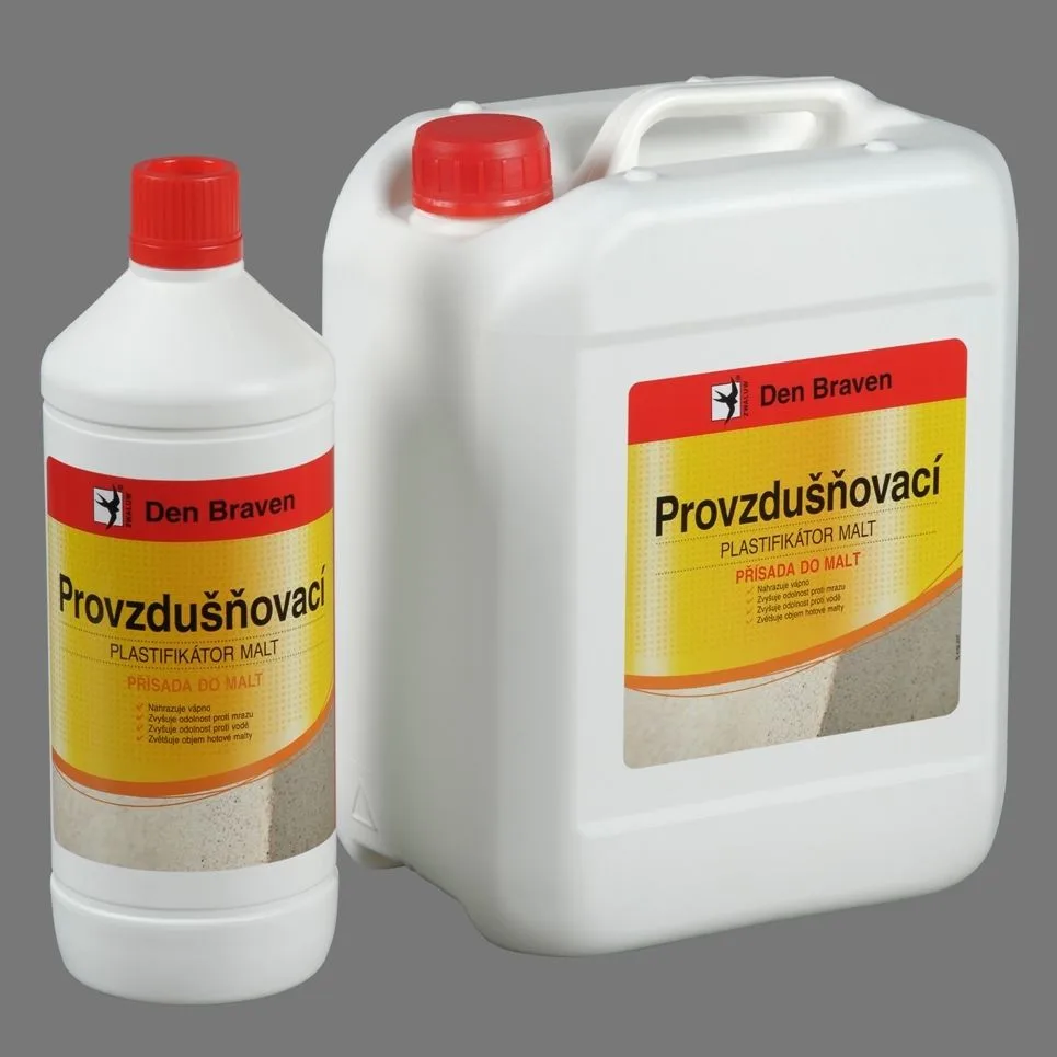 Provzdušňovací plastifikátor malt 1l nažloutlý Den Braven Provzdušňovací plastifikátor malt 1l nažloutlý Den Braven