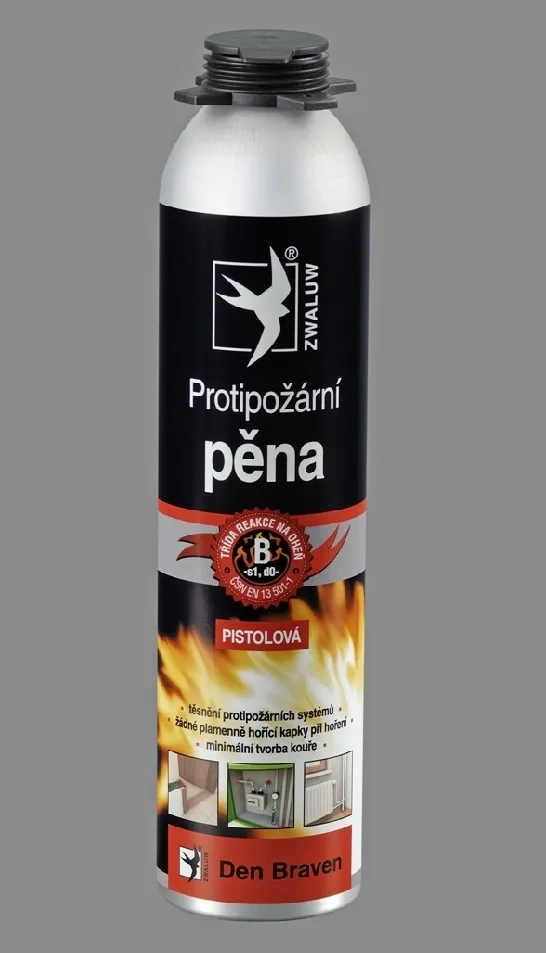 Protipožární pěna pistolová 700 ml červená Den Braven Protipožární pěna pistolová 700 ml červená Den Braven
