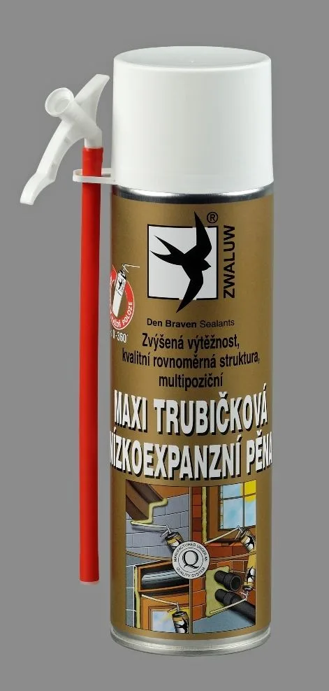 Maxi trubičková nízkoexpanzní pěna 825ml žlutá Den Braven Maxi trubičková nízkoexpanzní pěna 825ml žlutá Den Braven