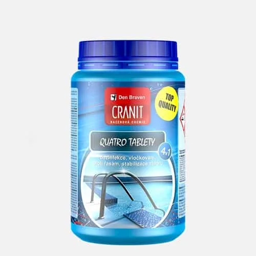 dezinfekce CRANIT QUATRO tablety dóza - 1kg dezinfekce CRANIT QUATRO tablety dóza - 1kg