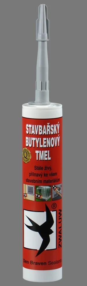 Stavbařský butylenový tmel 310ml černý Den Braven Stavbařský butylenový tmel 310ml černý Den Braven